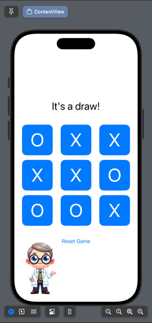Tic Tac Toe in the Simulator